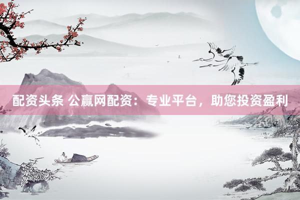 配资头条 公赢网配资：专业平台，助您投资盈利